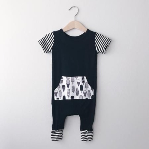 Moon + Beck 3T ice cream romper NWT - Picture 1 of 4